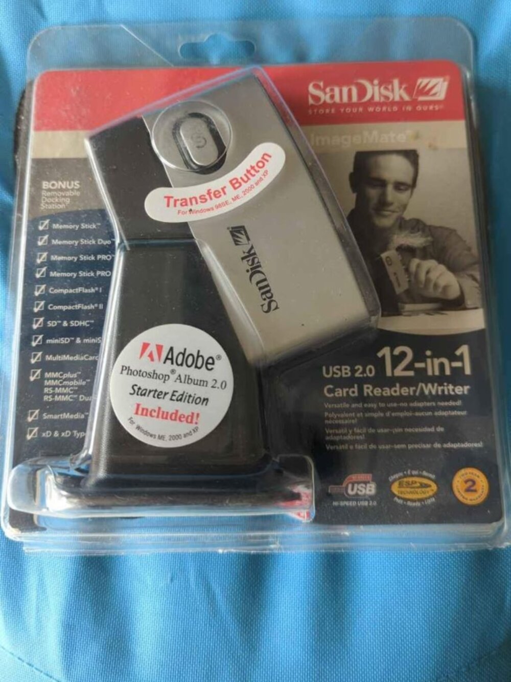 New San disk 12 in 1 card reader writer